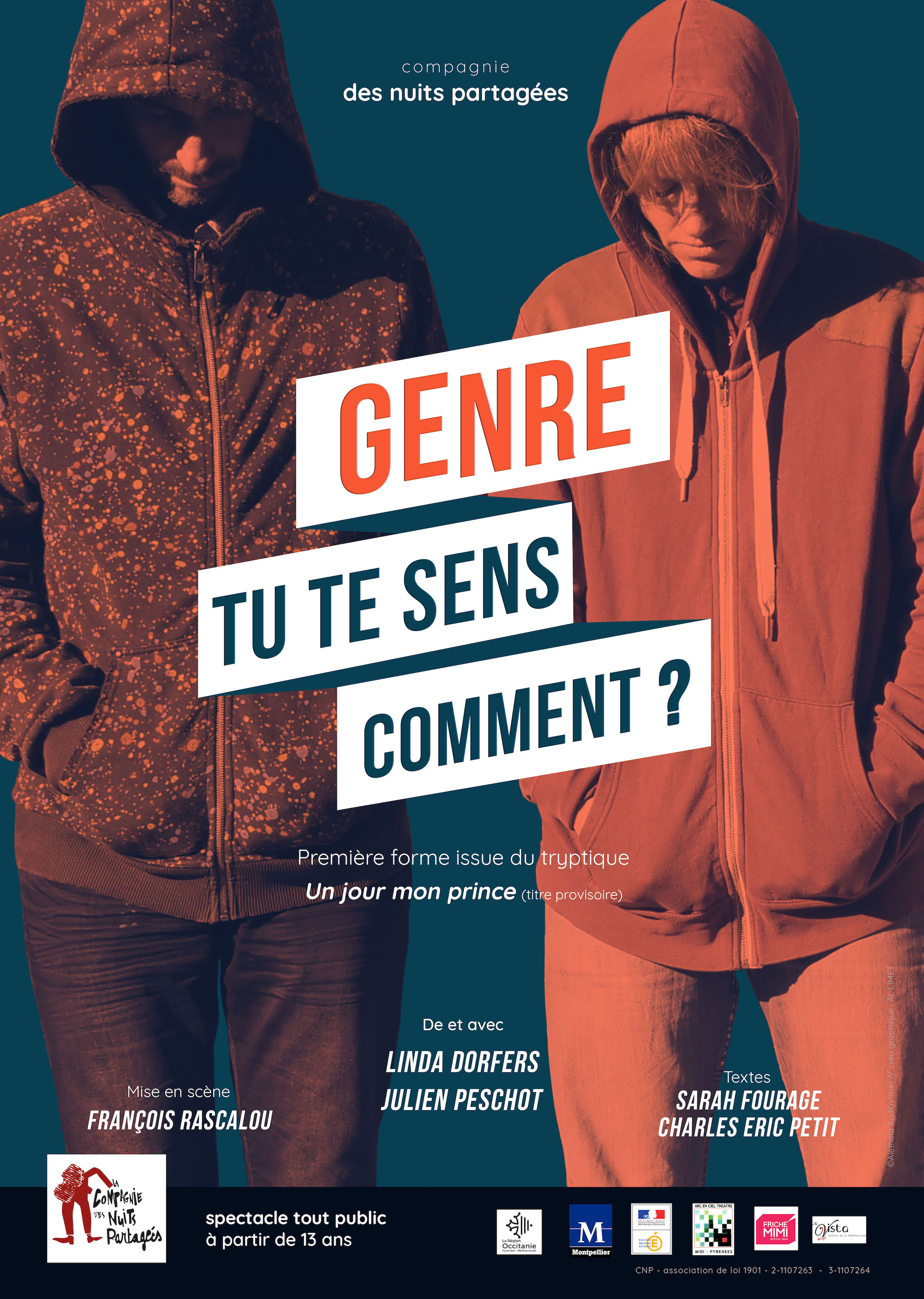 affiche "Genre tu te sens comment?", mise en scène François Rascalou